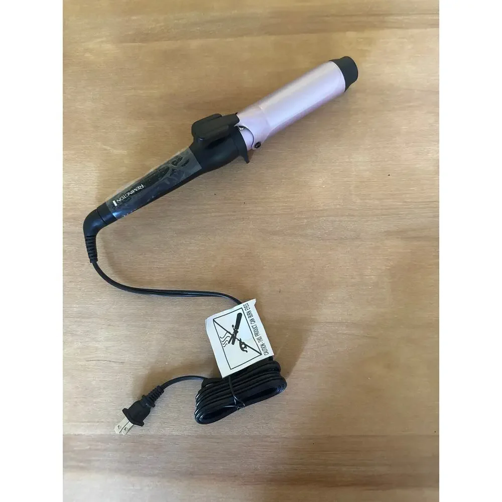 Remington Anti-Static 1.5-Inch Clipped Curling Iron Titanium Ceramic Barrel